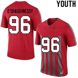 Youth Ohio State Buckeyes #96 Michael O'Shaughnessy Retro Nike NCAA College Football Jersey Wholesale BXL0244HB